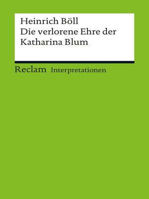 cover image of Interpretation. Heinrich Böll